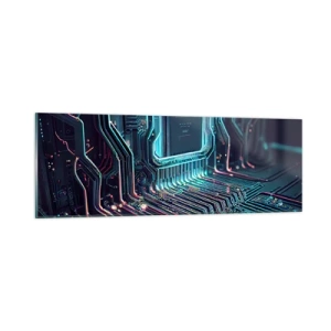 Impression sur verre - Image sur verre - Je pense comme ça… - 90x30 cm