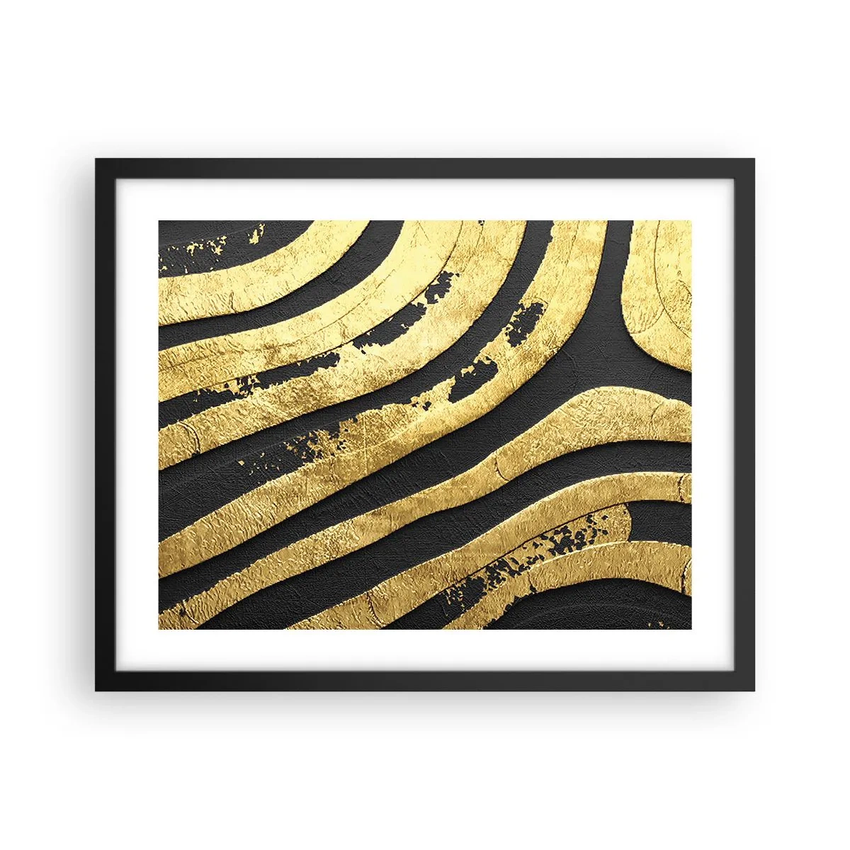 Affiche dans un cadre noir - Poster - Tout coule - 50x40 cm