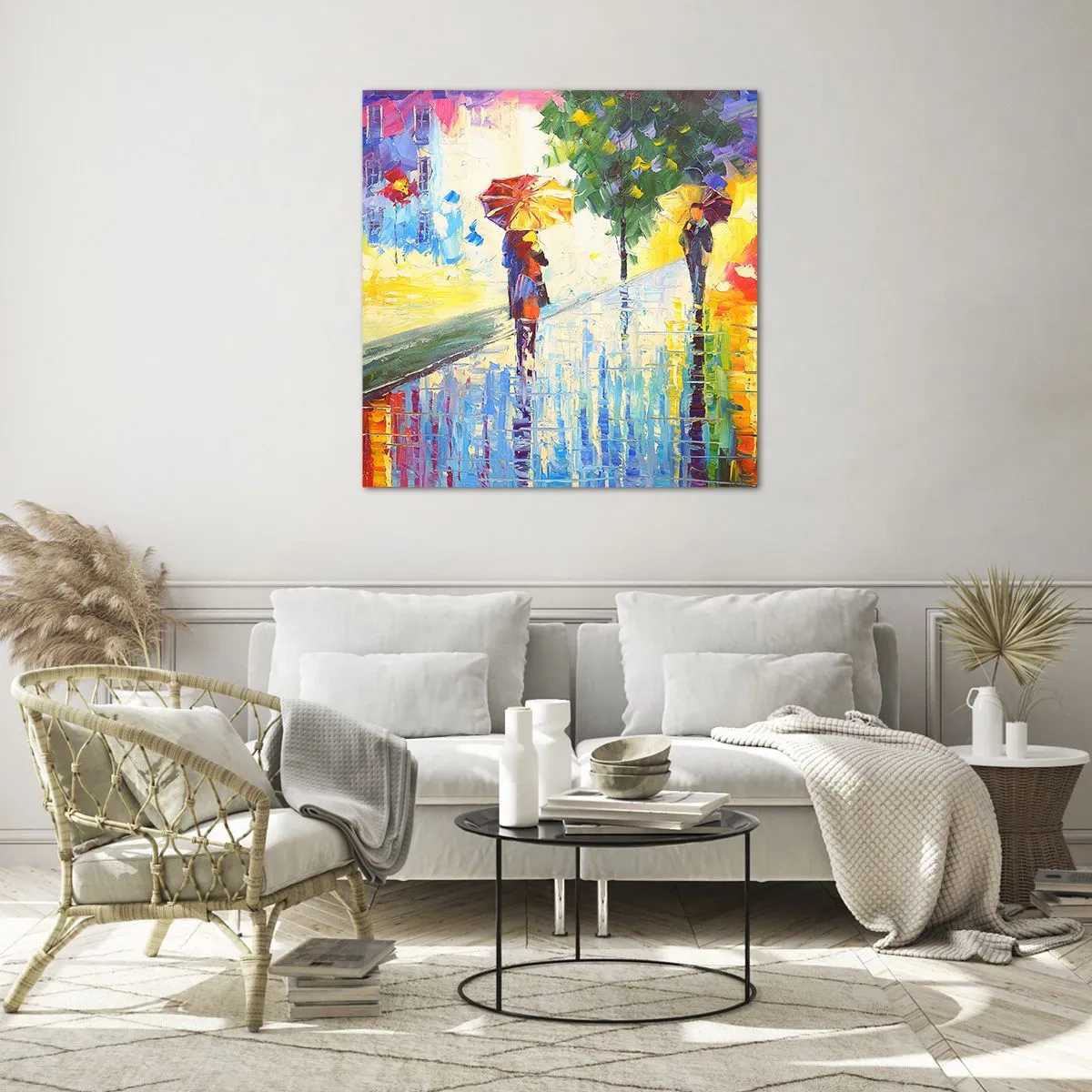 Impression sur verre - Image sur verre - Et tout est clair - 70x70 cm