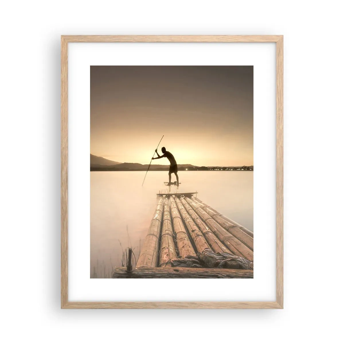 Affiche dans un chêne clair - Poster - Avant la fin du jour - 40x50 cm