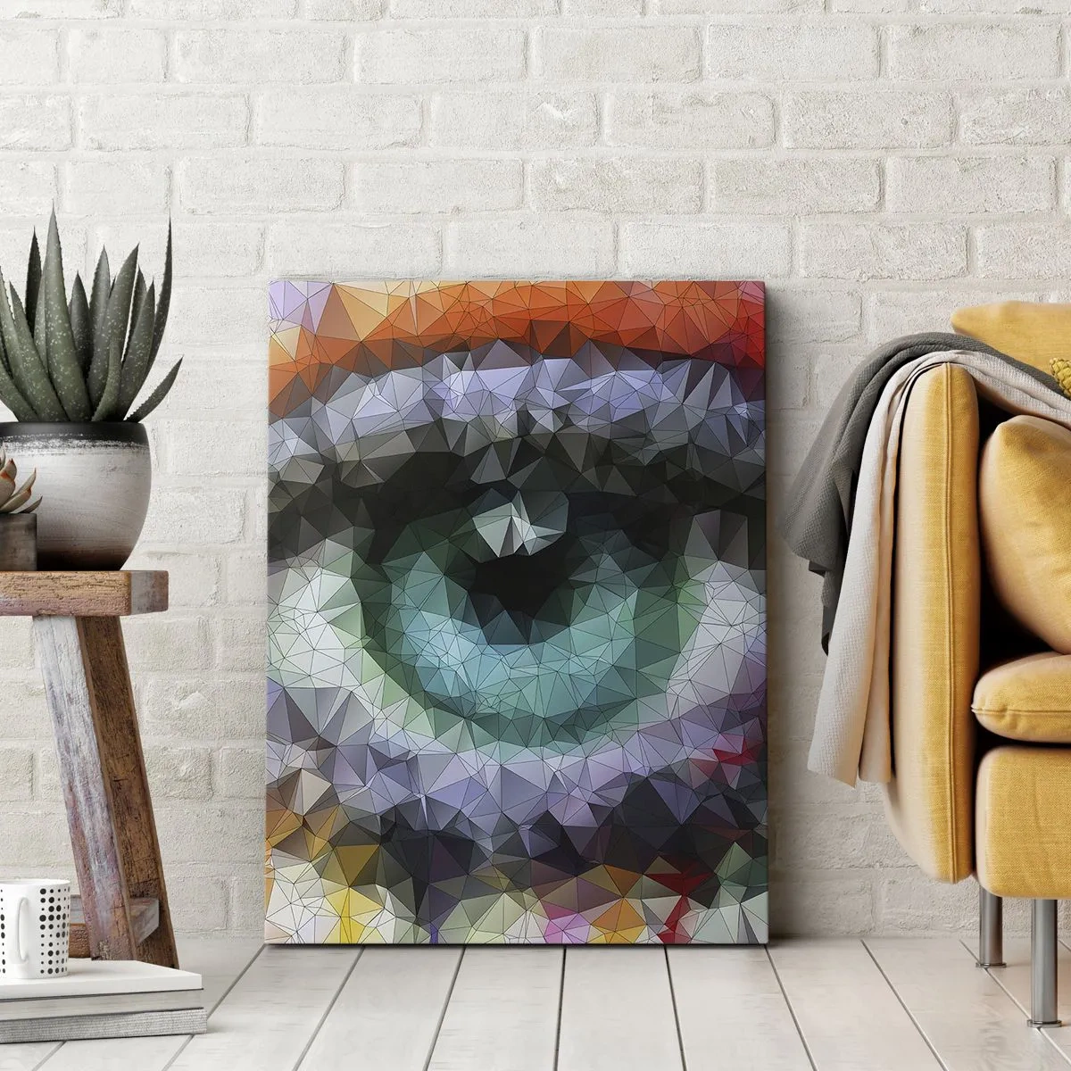 Impression sur toile - Image sur toile - Lueur cristalline des yeux - 65x120 cm