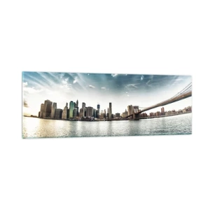 Impression sur verre - Image sur verre - L'île de verre - 90x30 cm