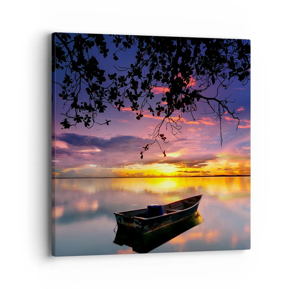 Impression sur toile - Image sur toile - "Tu sembles suspendu au milieu du ciel..." - 40x40 cm