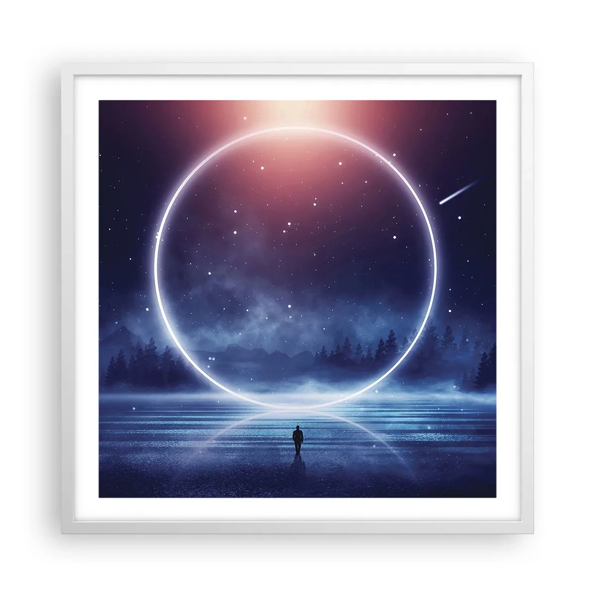 Affiche dans un cadre blanc - Poster - Ils sont déjà là... - 60x60 cm