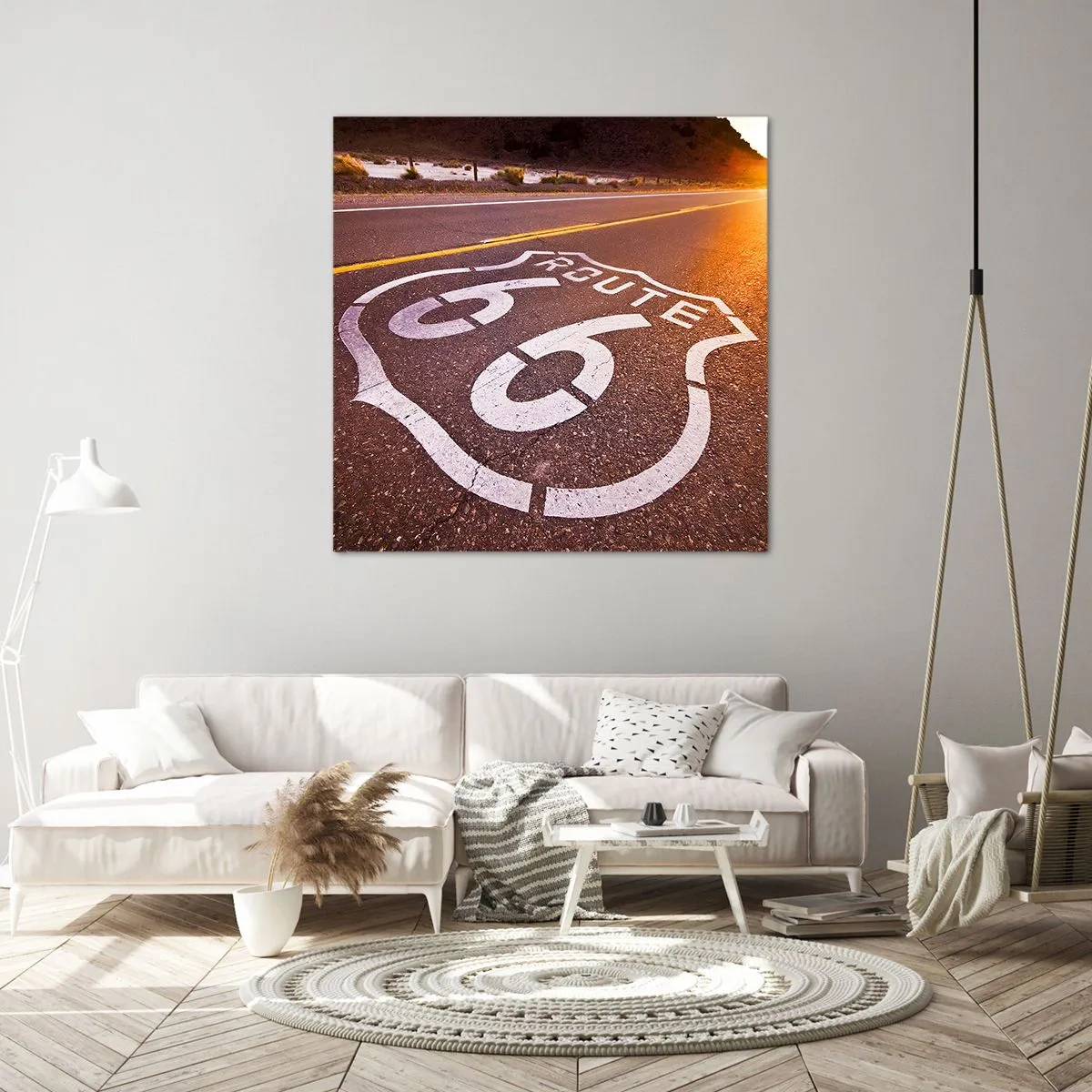 Impression sur toile - Image sur toile - Célèbre Route 66 - 50x50 cm