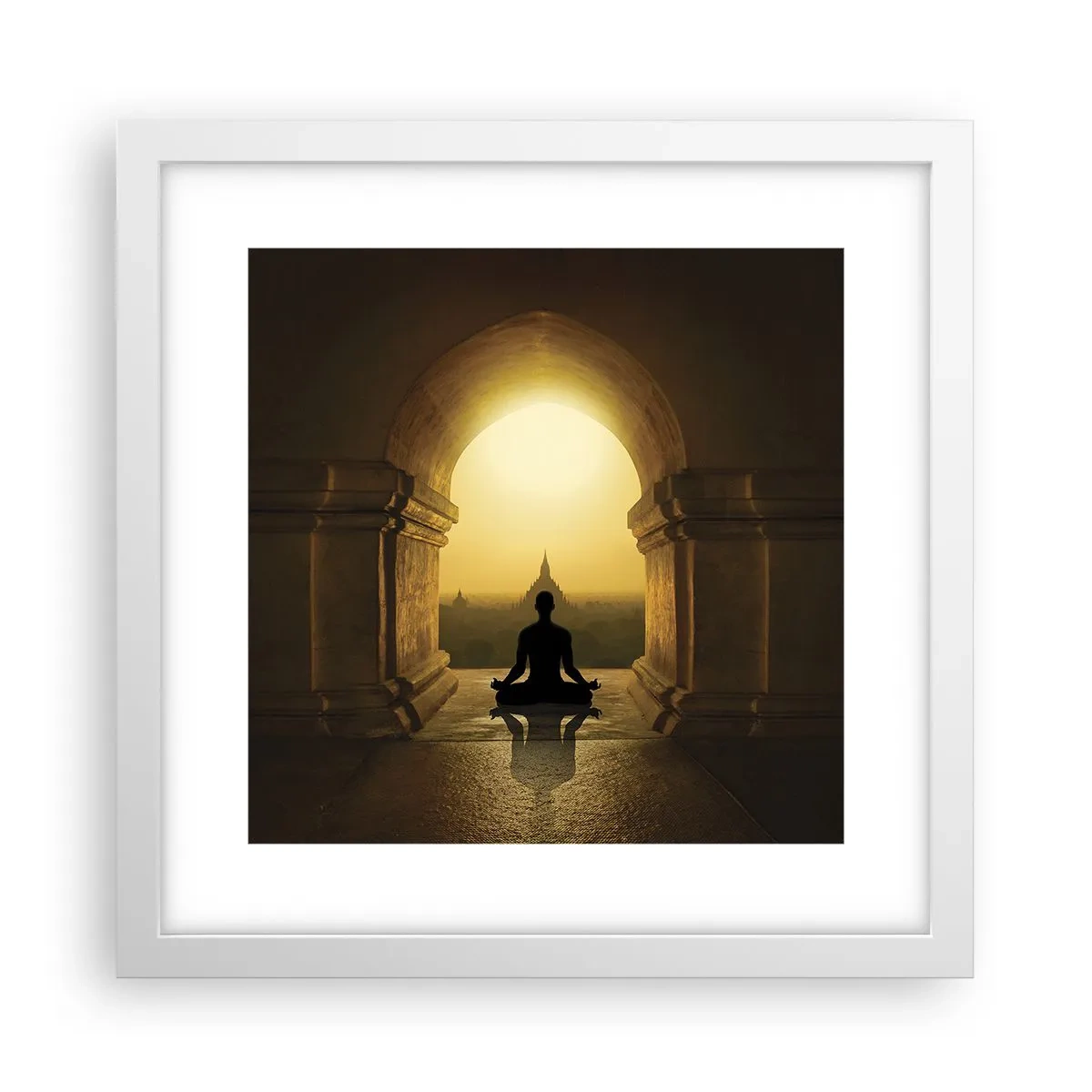 Affiche dans un cadre blanc - Poster - Pleine harmonie - 30x30 cm