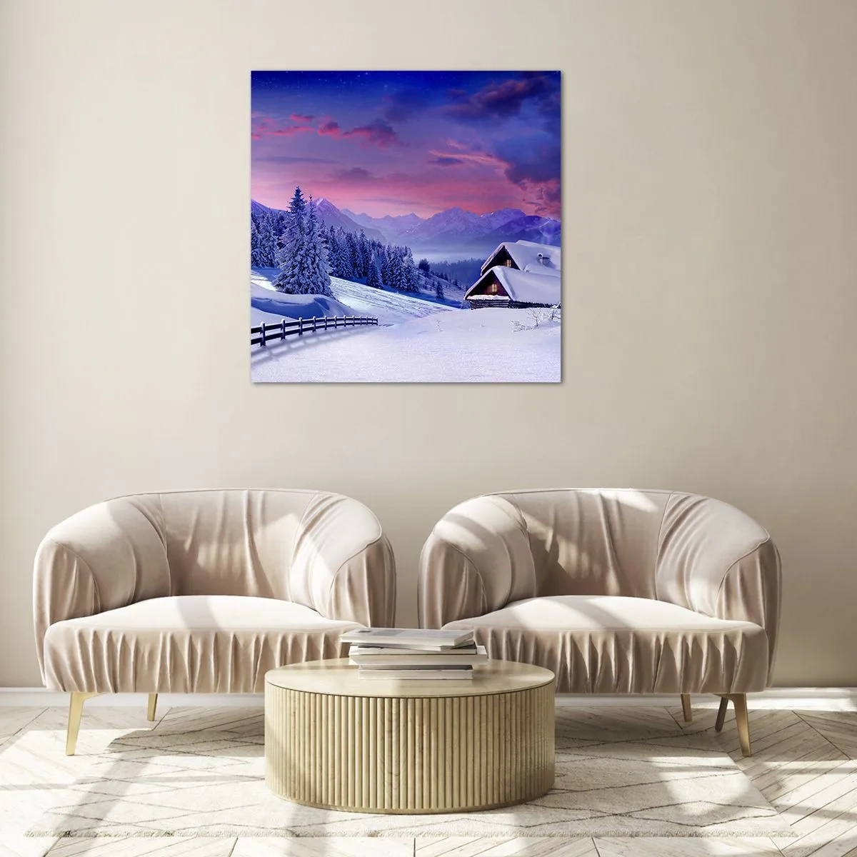 Impression sur verre - Image sur verre - Douce nuit - 40x40 cm