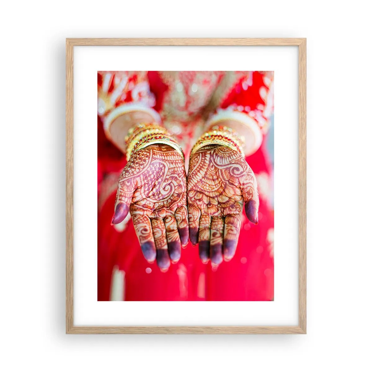 Affiche dans un chêne clair - Poster - Prêt à saisir votre chance - 40x50 cm