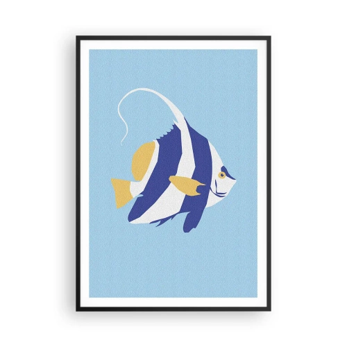 Affiche dans un cadre noir - Poster - Miss eaux tropicales - 70x100 cm