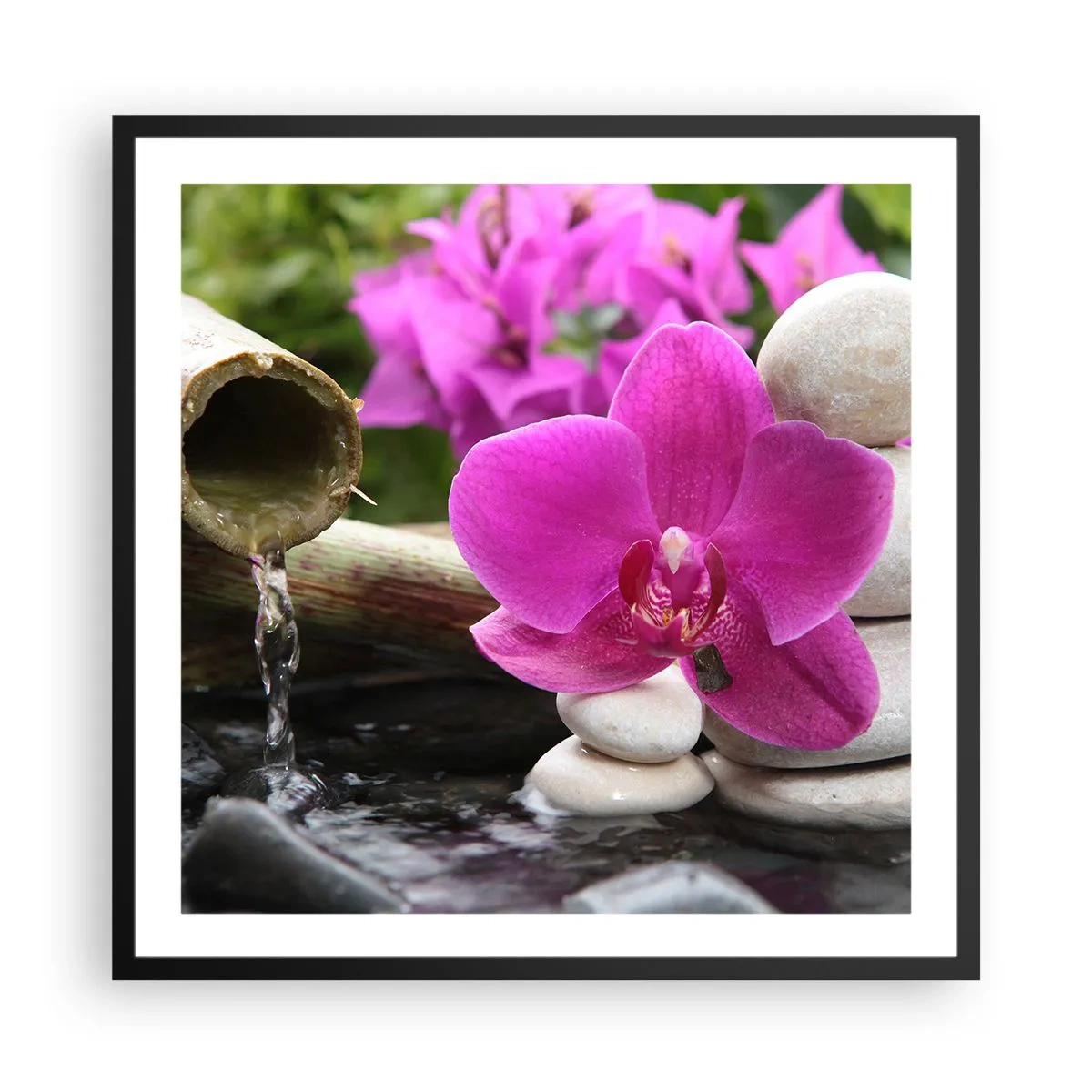 Affiche dans un cadre noir - Poster - Tu te reposes déjà - 60x60 cm