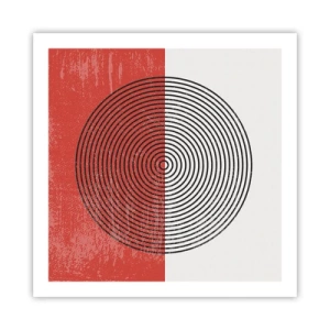 Affiche - Poster - Dans le mille - 60x60 cm