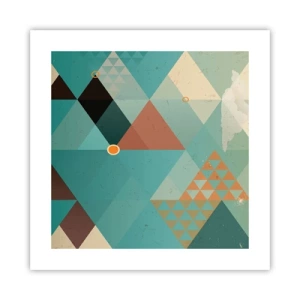 Affiche - Poster - Unité de la multiplicité, multiplicité de l'unité - 40x40 cm