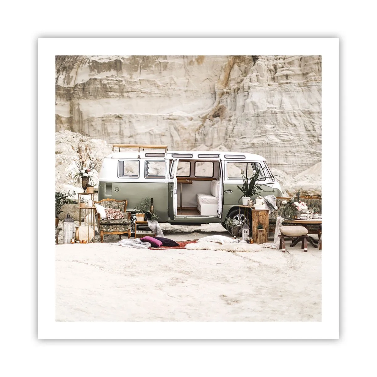 Affiche - Poster - Il est temps de commencer le voyage - 60x60 cm