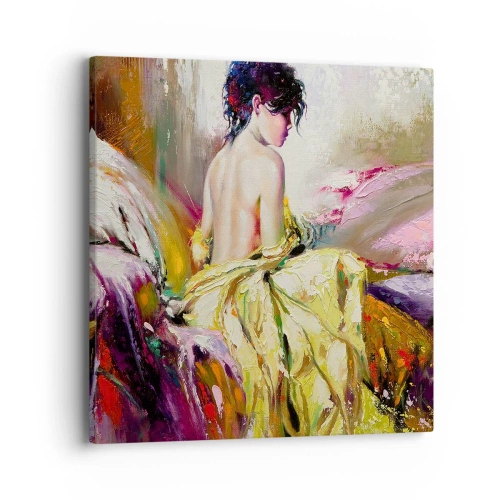 Impression sur toile - Image sur toile - Entre les lèvres et le bord de la tasse - 40x40 cm