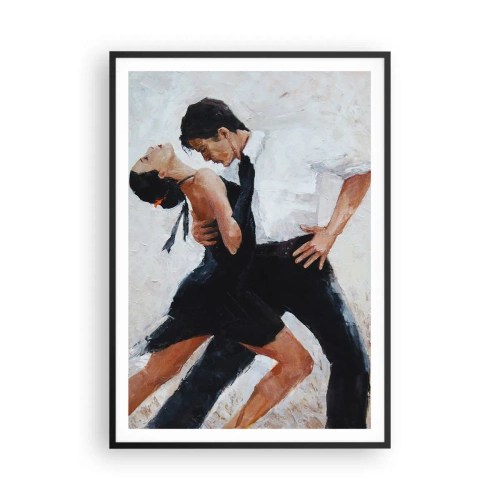 Affiche dans un cadre noir - Poster - Tango de mes rêves et pensées - 70x100 cm