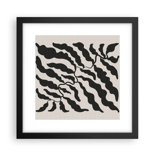 Affiche dans un cadre noir - Poster - La nature du carré - 30x30 cm