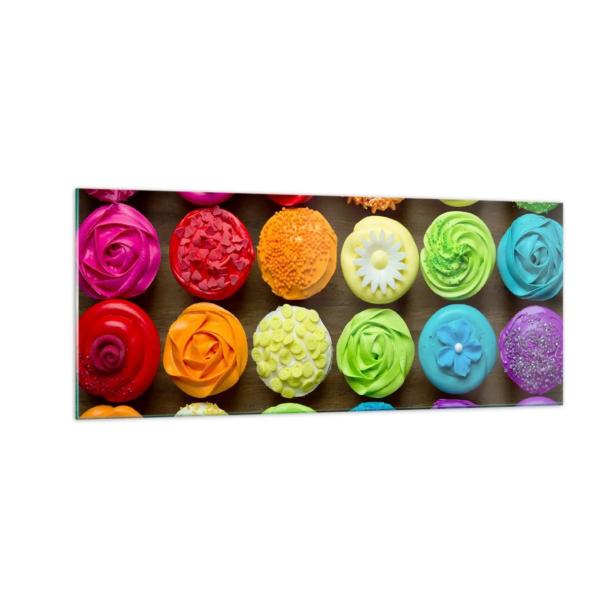 Impression sur verre - Image sur verre - Tous différents - tous délicieux - 100x40 cm
