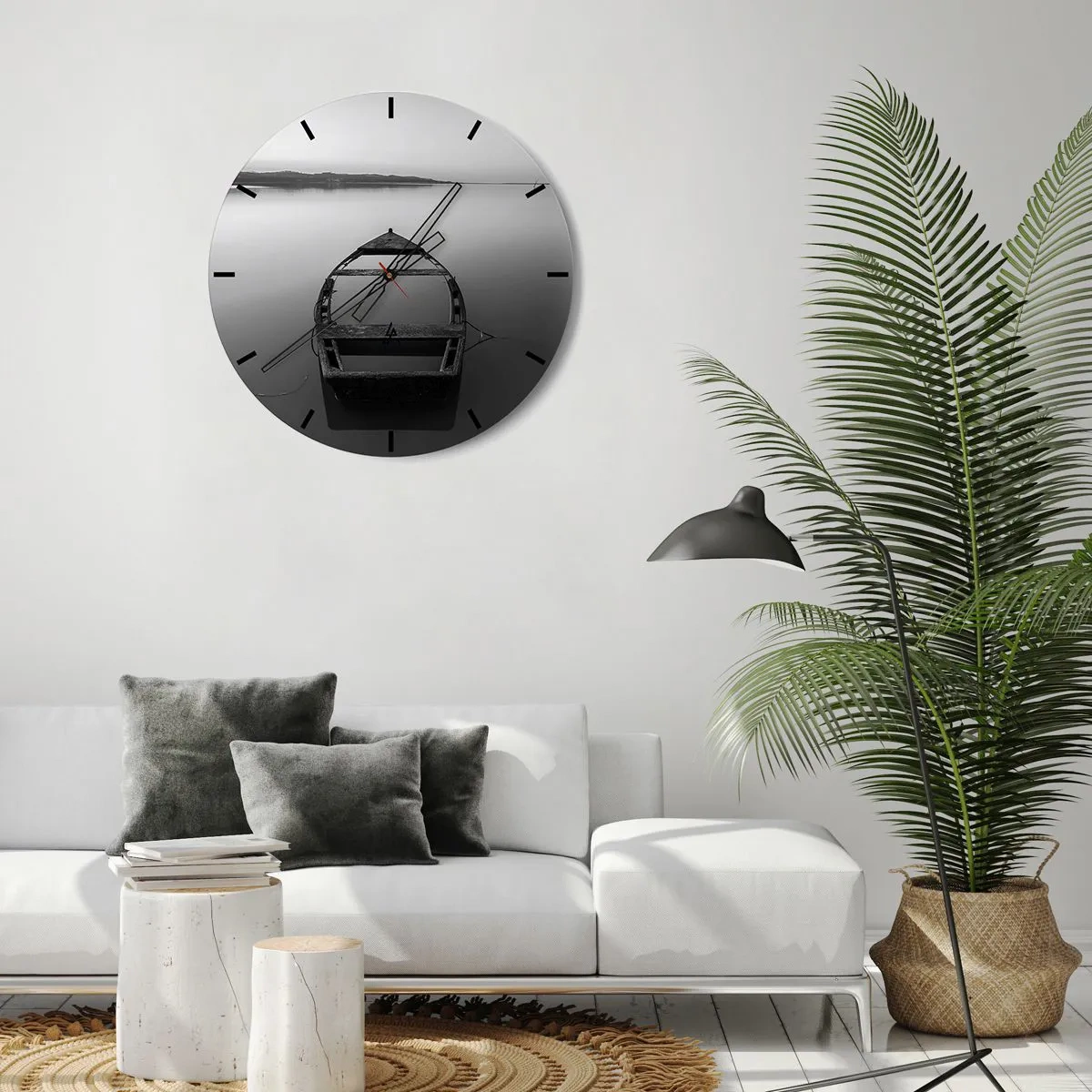 Horloge murale - Pendule murale - Nostalgie et mélancolie - 40x40 cm