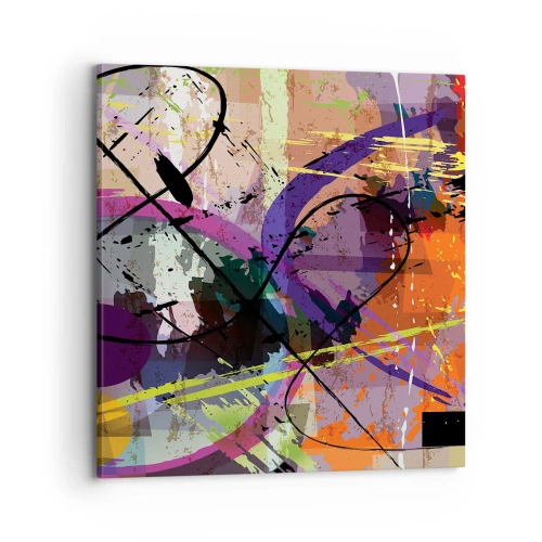 Impression sur toile - Image sur toile - Vous pouvez aller tout droit ou autour - 70x70 cm