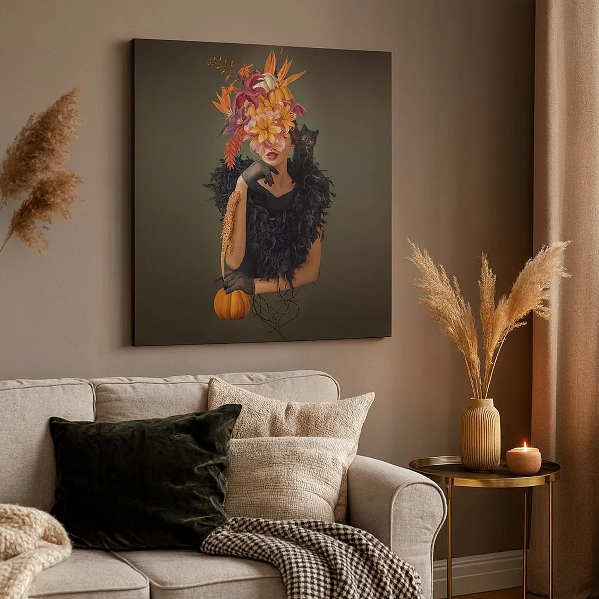 Impression sur toile - Image sur toile - Sort de sorcière - 30x30 cm