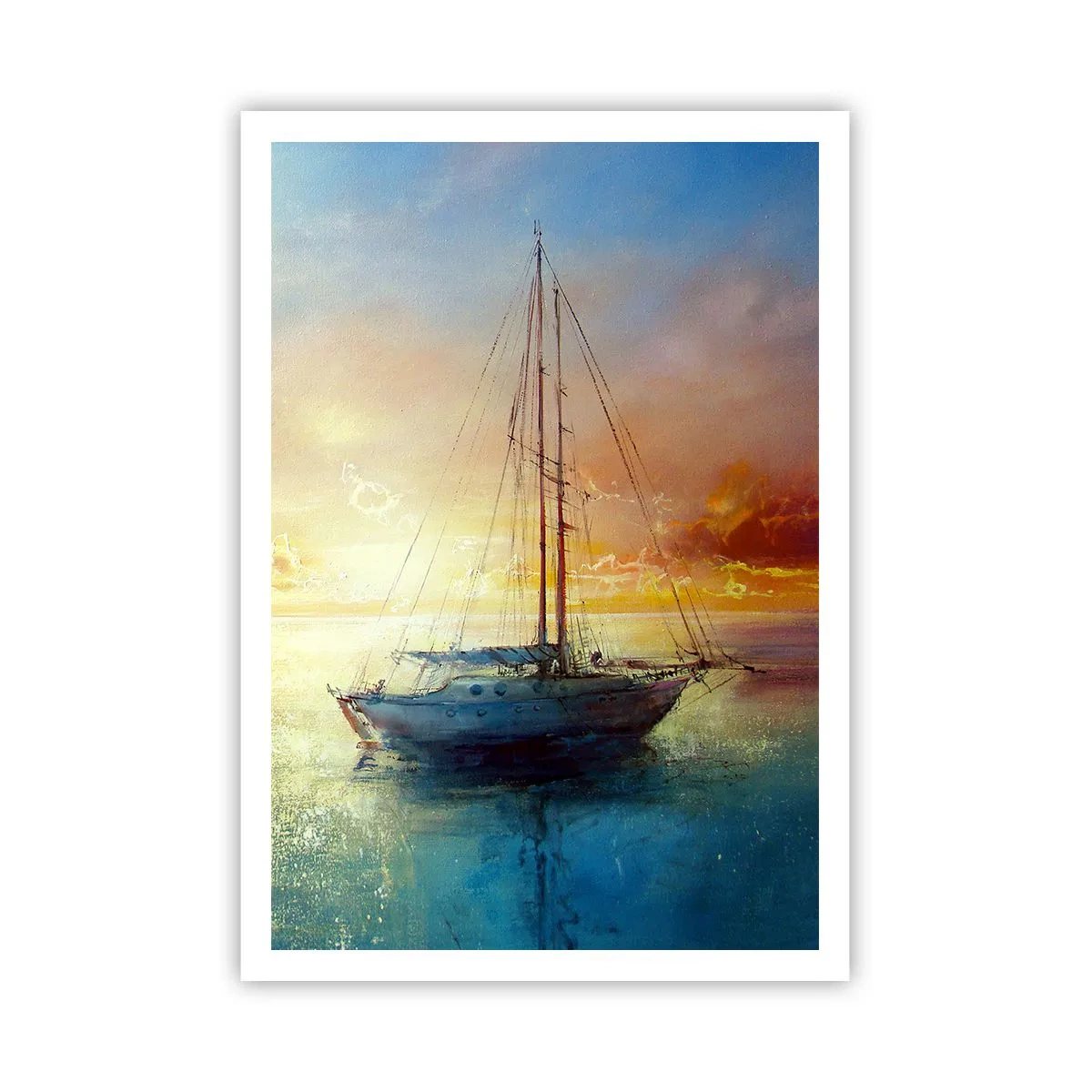 Affiche - Poster - Dans une baie dorée - 70x100 cm