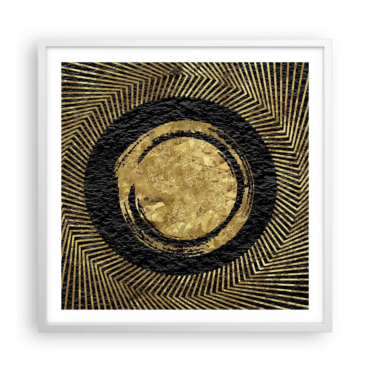 Affiche dans un cadre blanc - Poster - Composition glamour - 60x60 cm