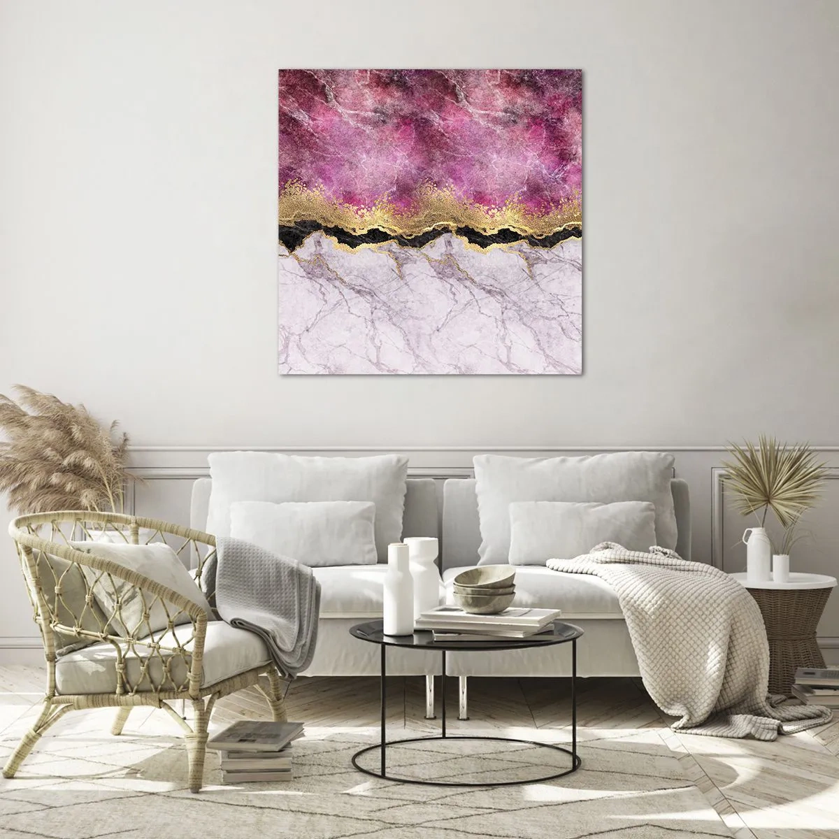 Impression sur verre - Image sur verre - À la frontière - 60x60 cm