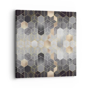 Impression sur toile - Image sur toile - Composition de diamants - 30x30 cm