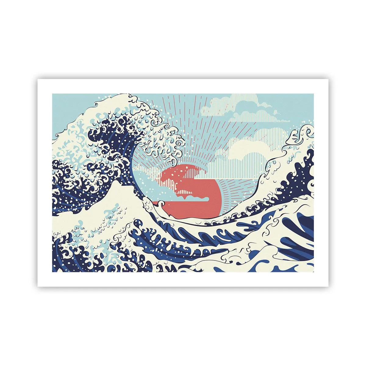 Affiche - Poster - D'une inspiration japonnaise - 70x50 cm