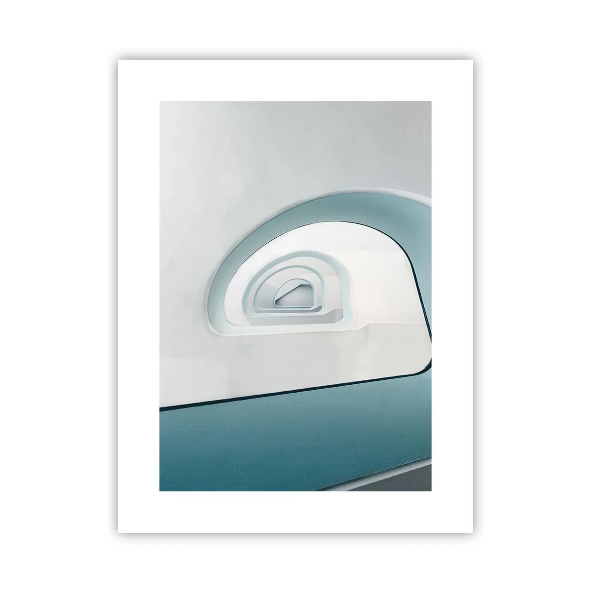 Affiche - Poster - Au profondeur du bleu - 30x40 cm