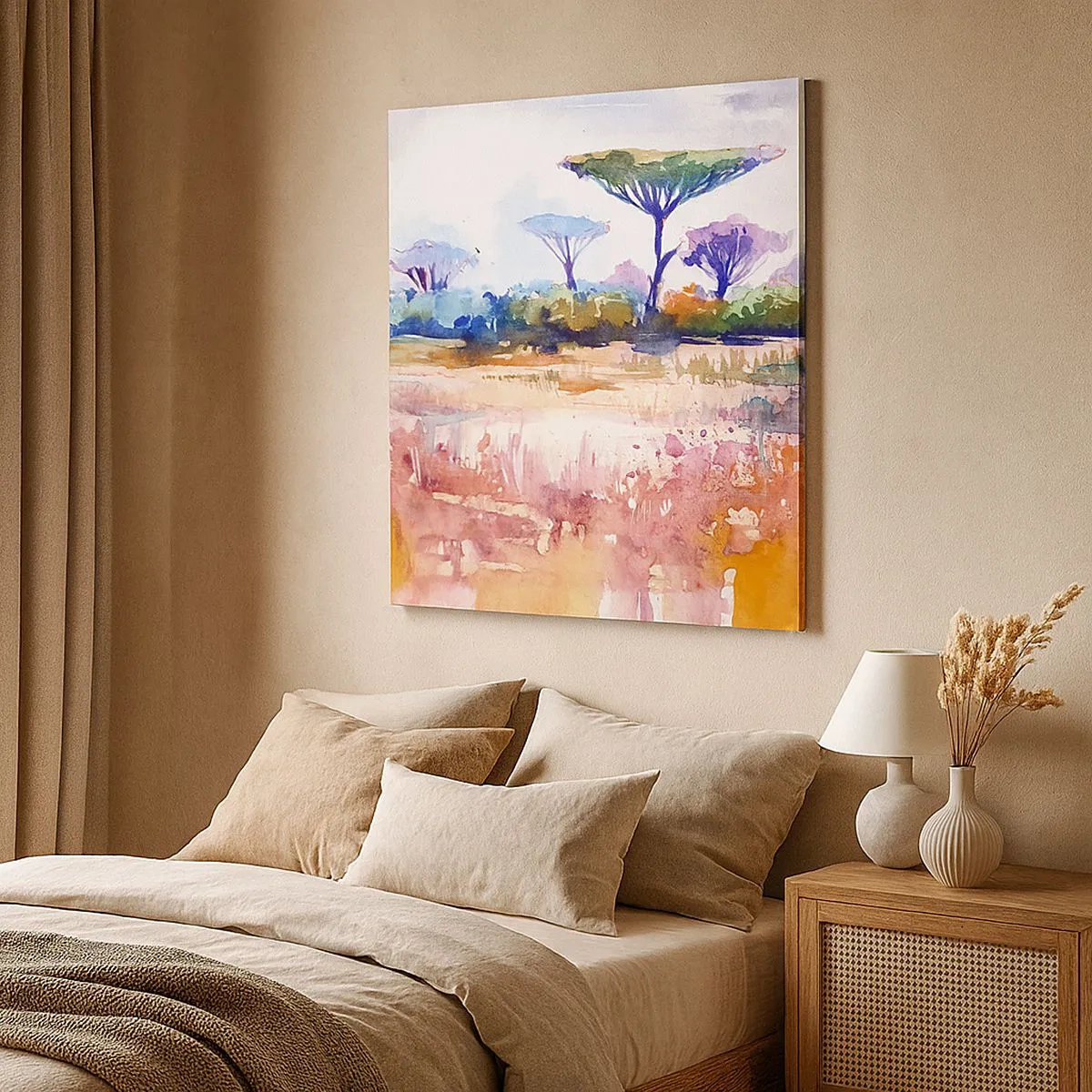 Impression sur toile - Image sur toile - Couleurs de savane - 30x30 cm