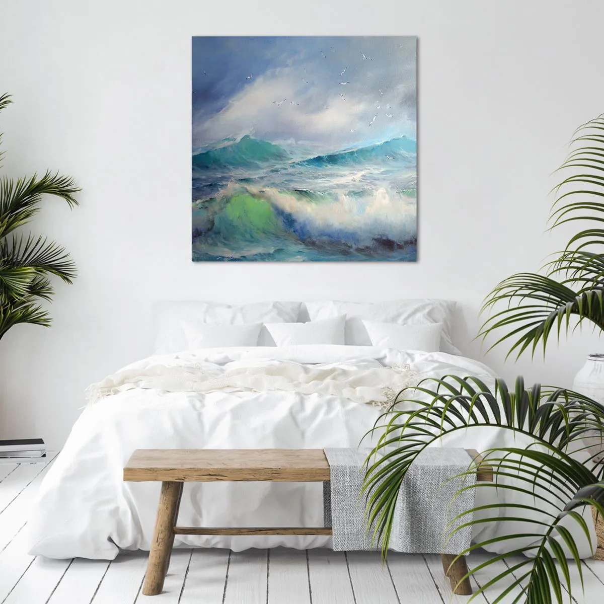 Impression sur toile - Image sur toile - "Le tourbillon hurlait de triomphe..." - 40x40 cm