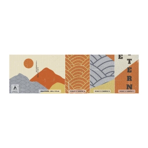Échantillon de Papier Peint Premium Canvas - Dans l'esprit japonais - asiatique, Japonais, Paysage - 100x30 cm