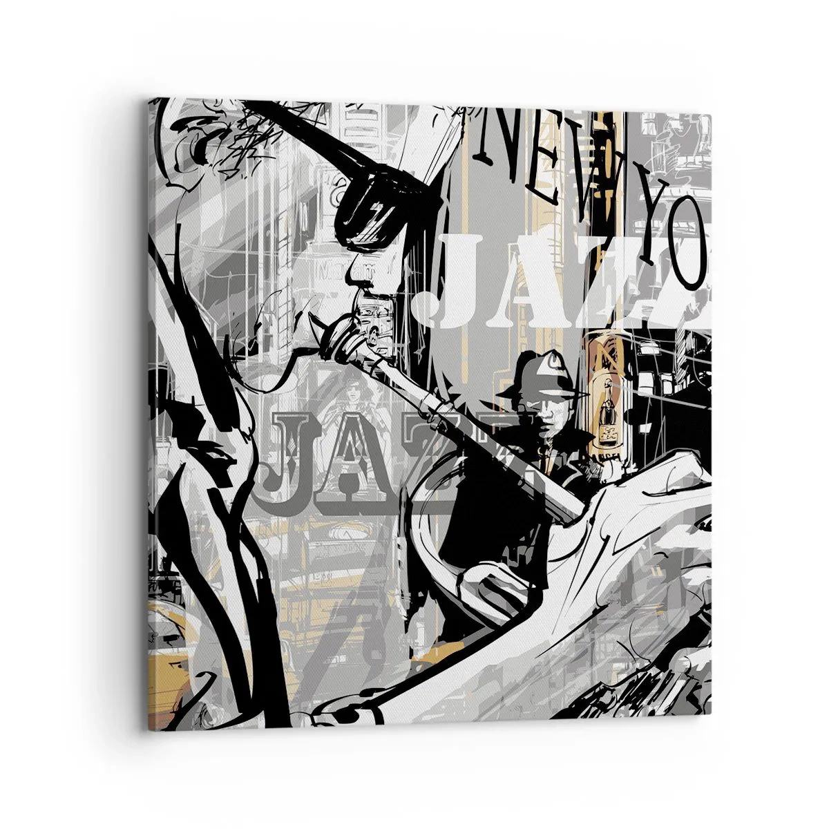 Impression sur toile - Image sur toile - Au rythme de New York - 70x70 cm