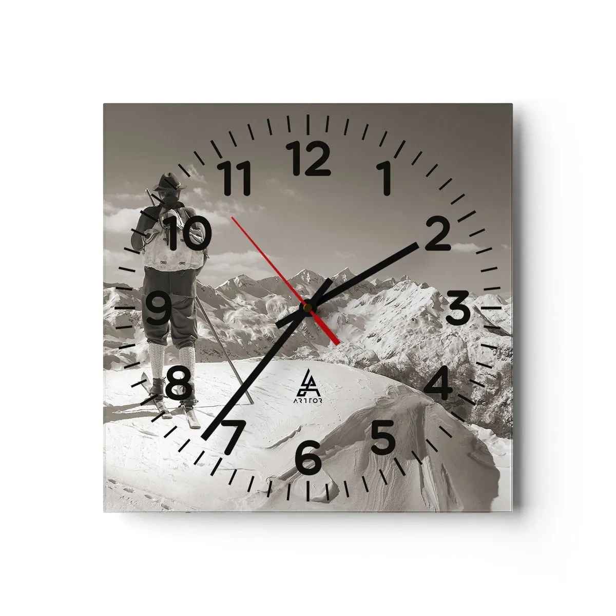 Horloge murale - Pendule murale - Toutes les mêmes ces montagnes - 30x30 cm