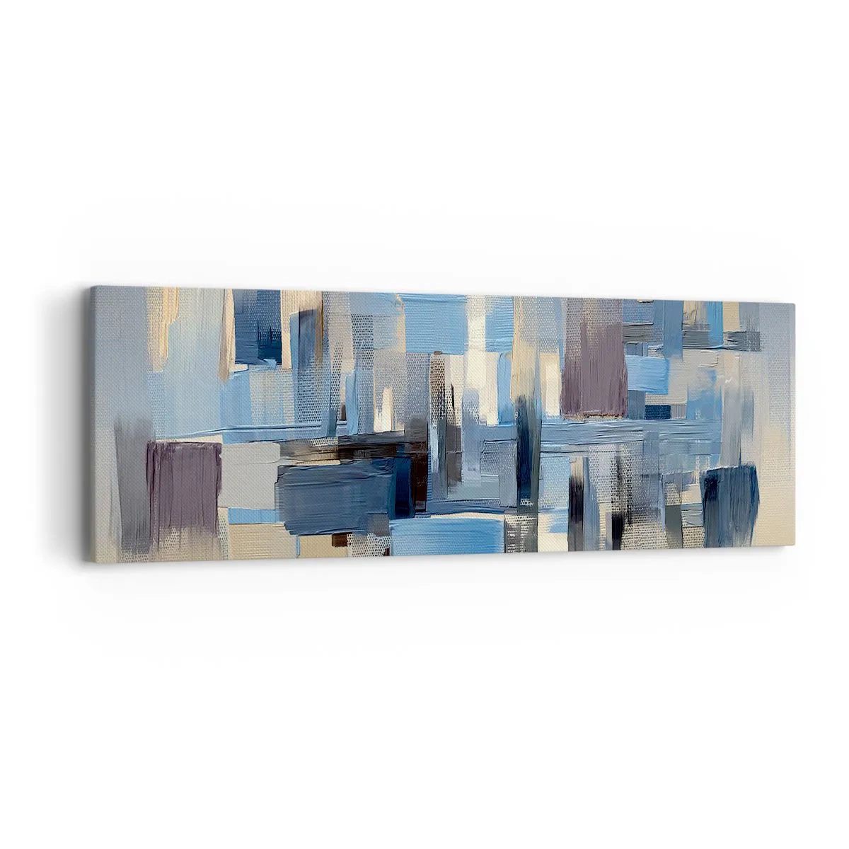 Impression sur toile - Image sur toile - Construction bleue - 90x30 cm
