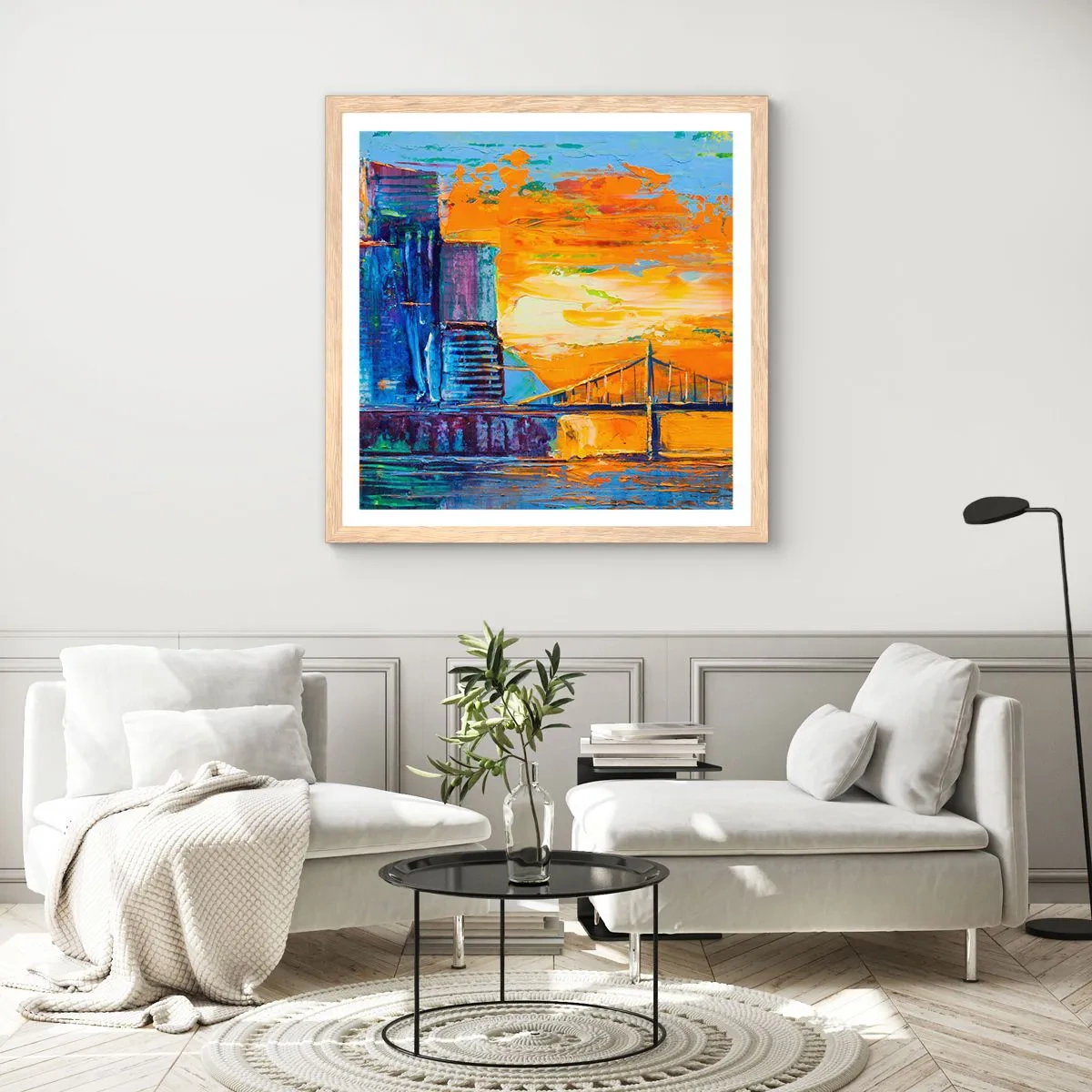 Affiche dans un chêne clair - Poster - Culture et nature - 60x60 cm