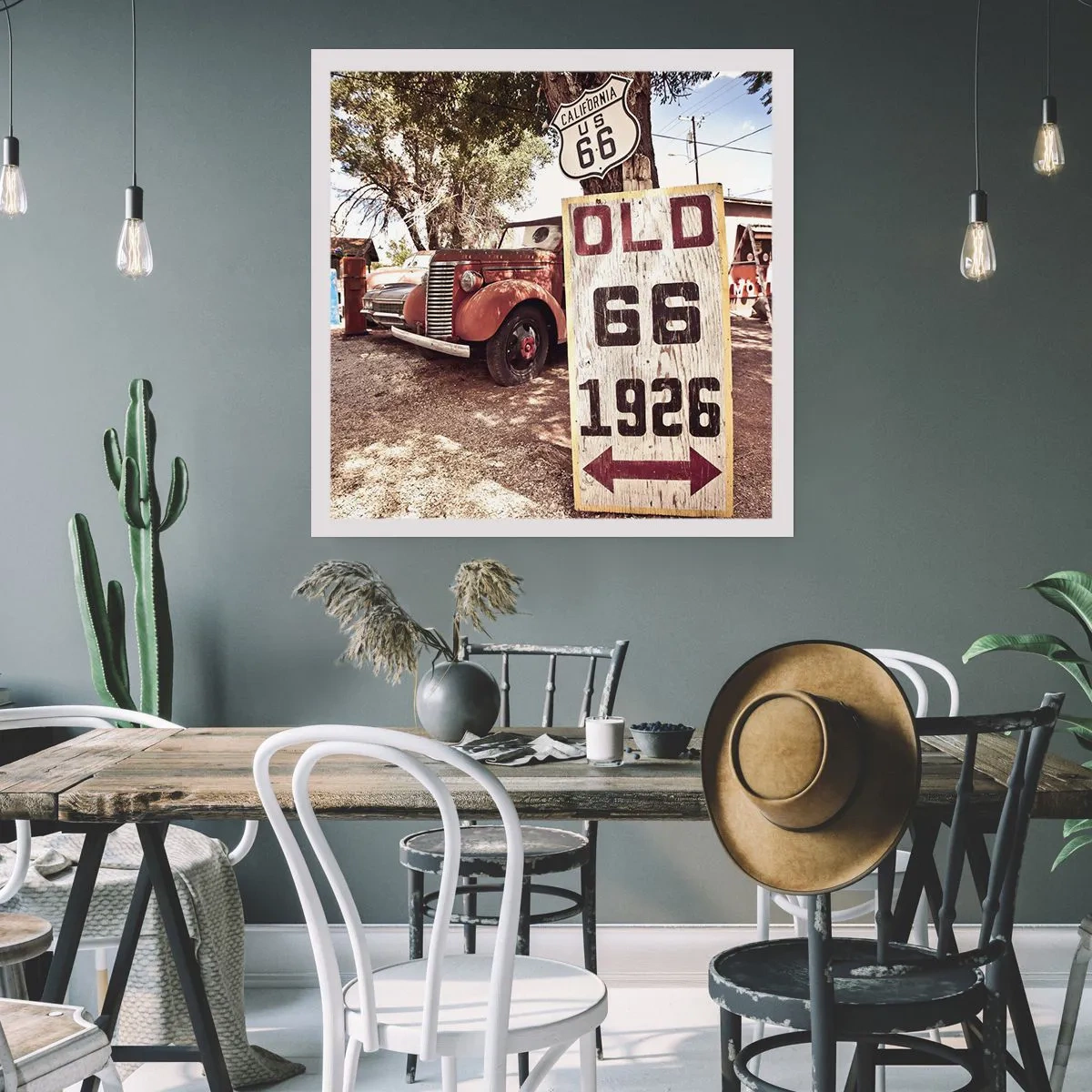 Affiche - Poster - La légende de la province américaine - 50x50 cm