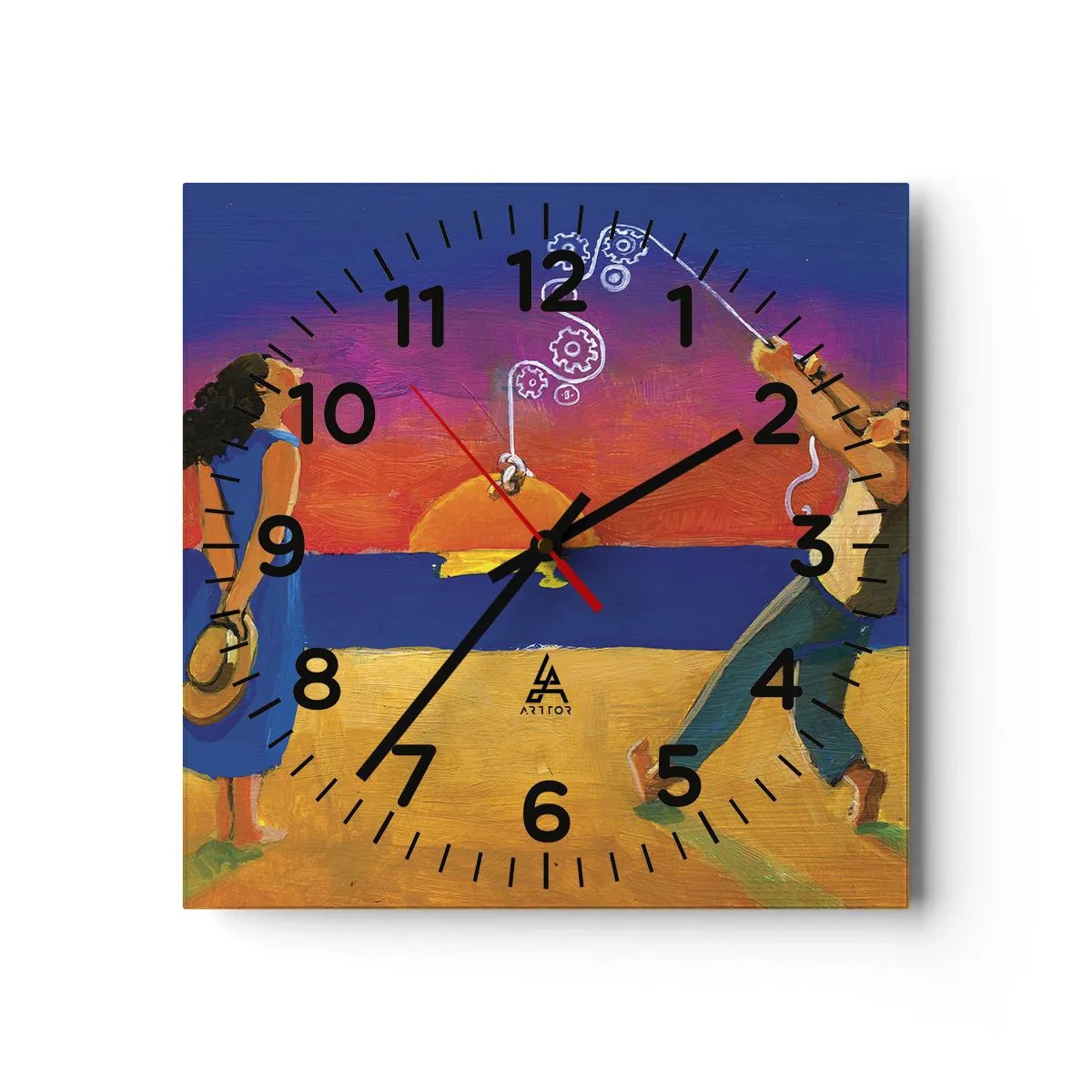 Horloge murale - Pendule murale - Plus qu'une étoile dans le ciel - 30x30 cm