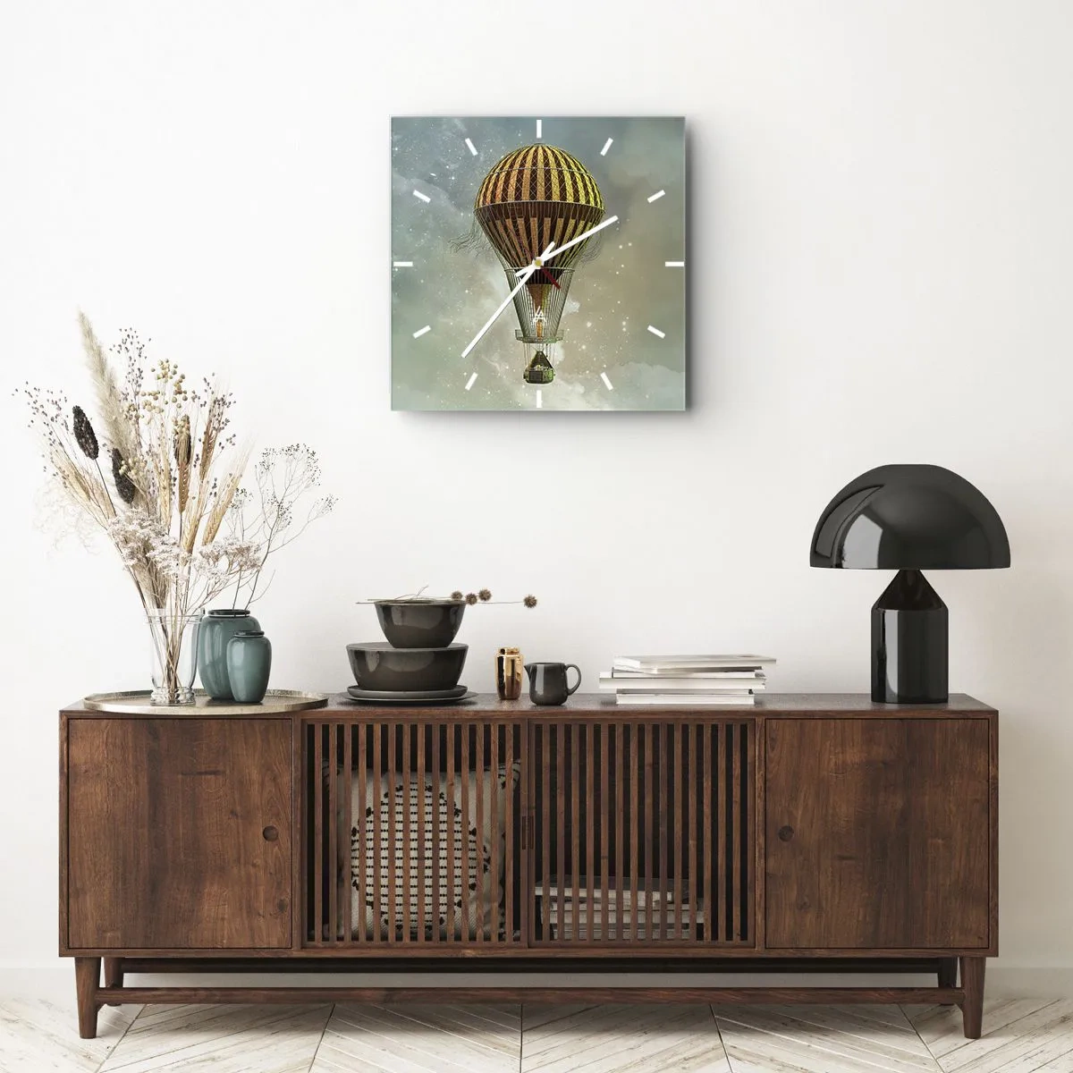 Horloge murale - Pendule murale - Vols pionniers - 40x40 cm