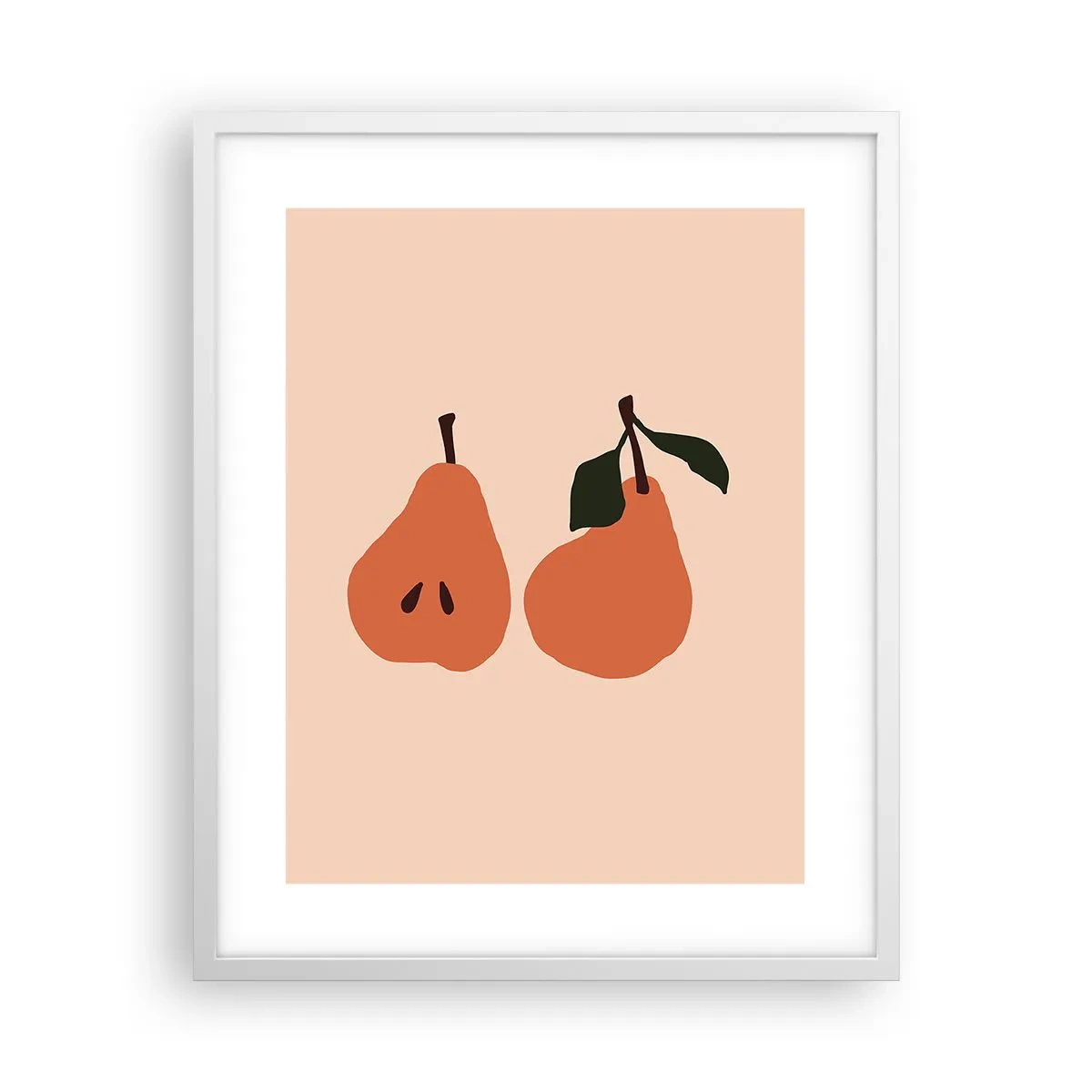 Affiche dans un cadre blanc - Poster - La douceur elle-même - 40x50 cm