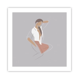 Affiche - Poster - Contour gracieux - 50x50 cm