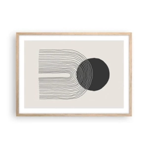 Affiche dans un chêne clair - Poster - Tremblement et confiance - 70x50 cm