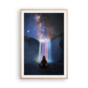 Affiche dans un chêne clair - Poster - Harmonie absolue - 61x91 cm