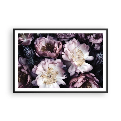 Affiche dans un cadre noir - Poster - Bouquet à l'ancienne - 91x61 cm