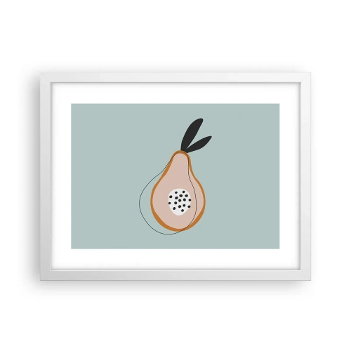 Affiche dans un cadre blanc - Poster - Pénétrer la nature des choses - 40x30 cm