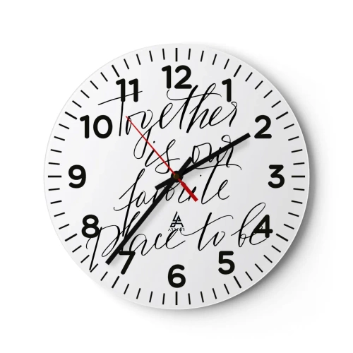 Horloge murale - Pendule murale - Vous aussi vous le sentez? - 30x30 cm