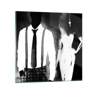 Impression sur verre - Image sur verre - Ambiance noire - 30x30 cm
