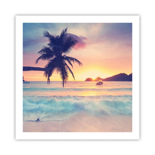 Affiche - Poster - Une soirée à la baie - 60x60 cm