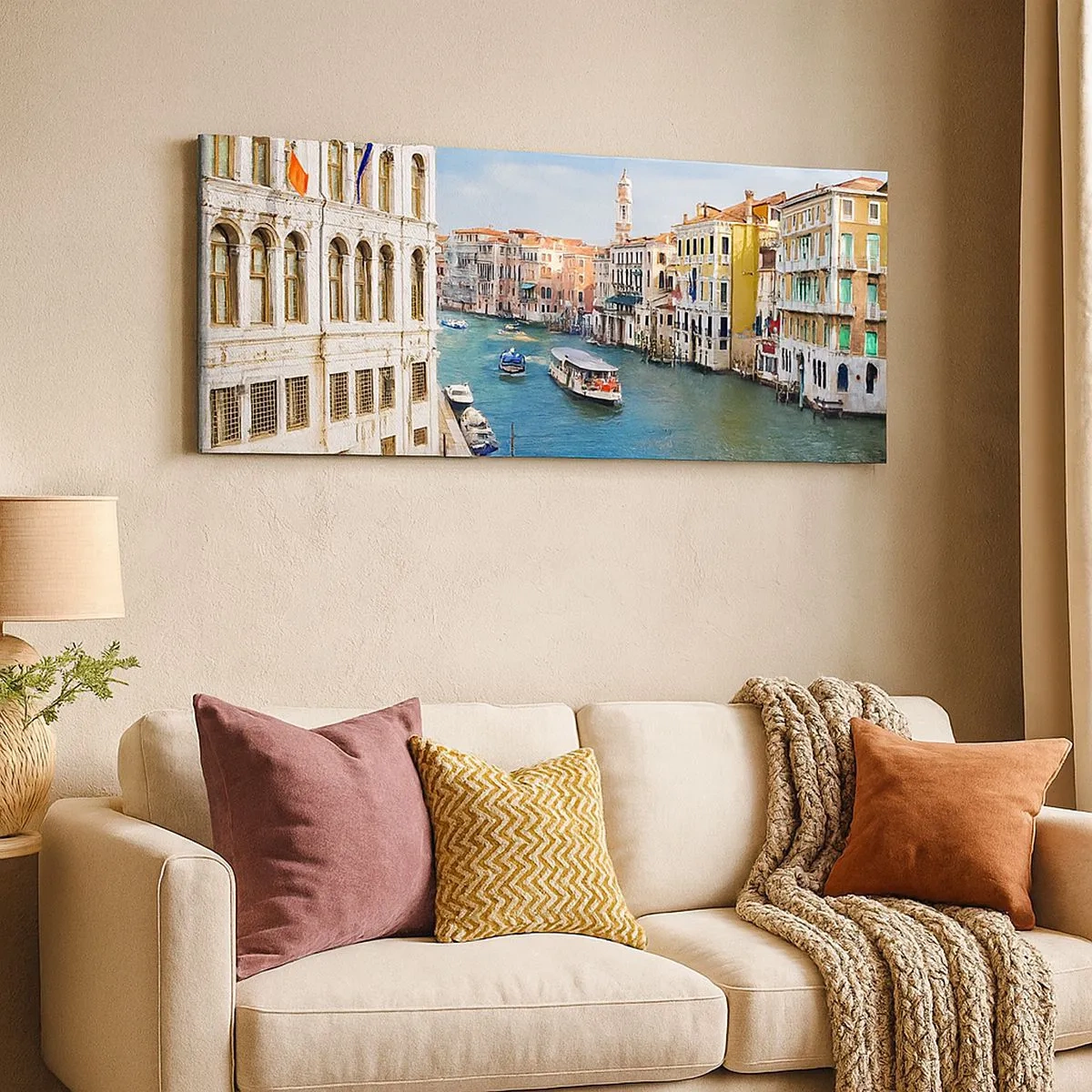 Impression sur toile - Image sur toile - Trafic de rue unique au monde - 100x40 cm